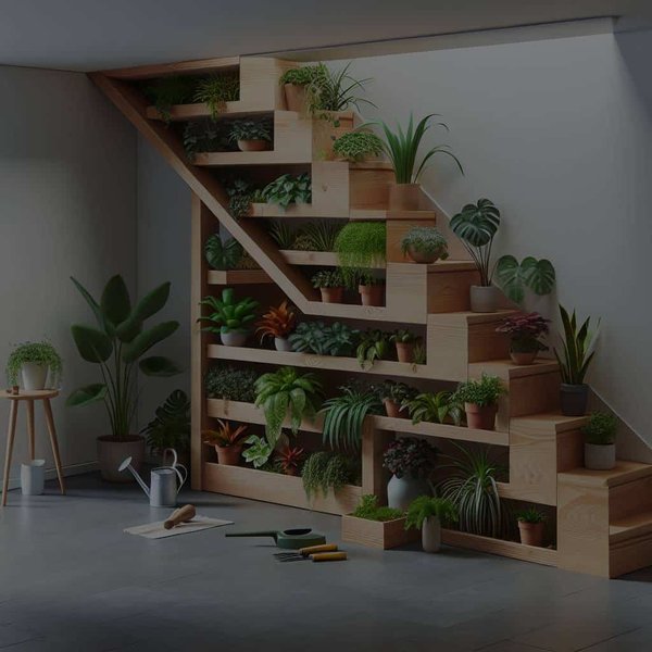 Comment optimiser l'utilisation de l'espace sous les escaliers pour le jardinage ?